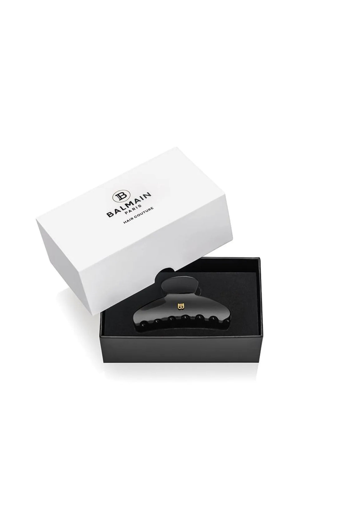 Cellulose Acetate Pince à cheveux Medium Black