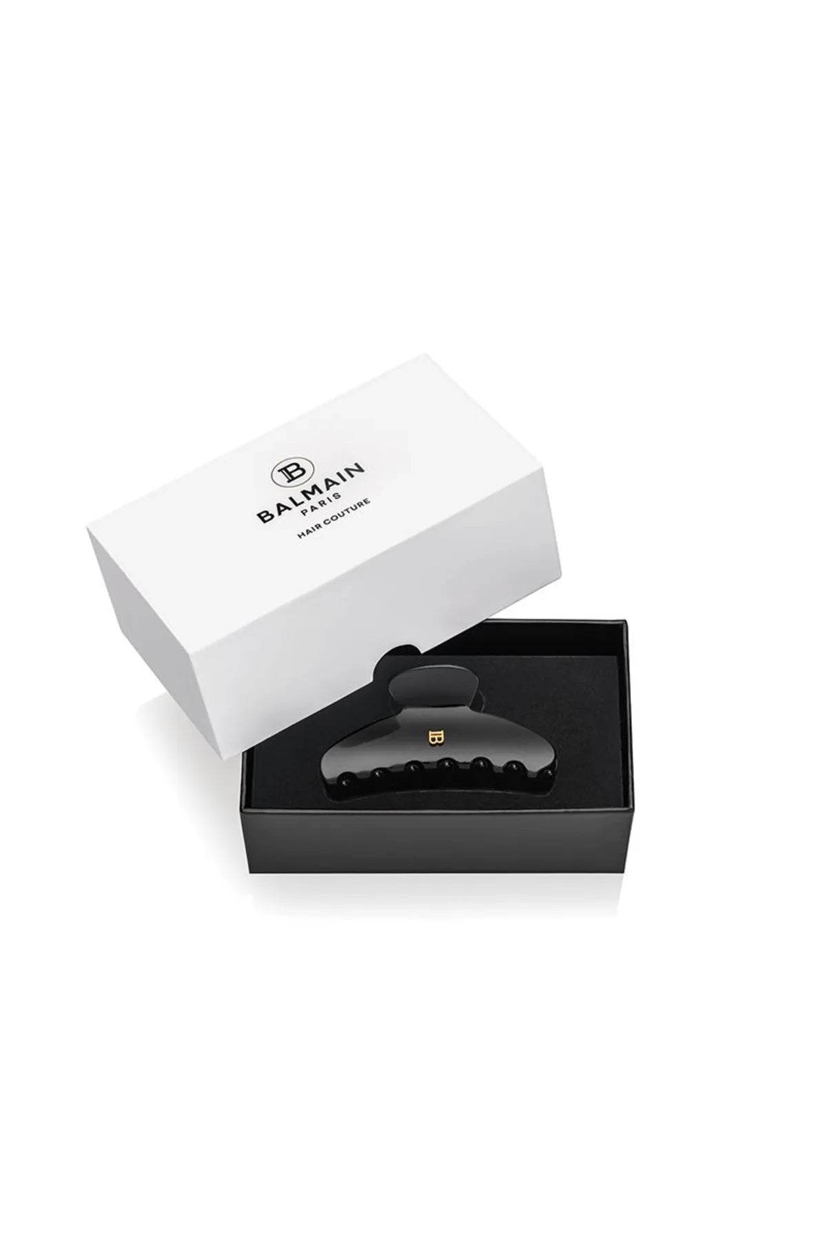 Cellulose Acetate Pince à cheveux Medium Black