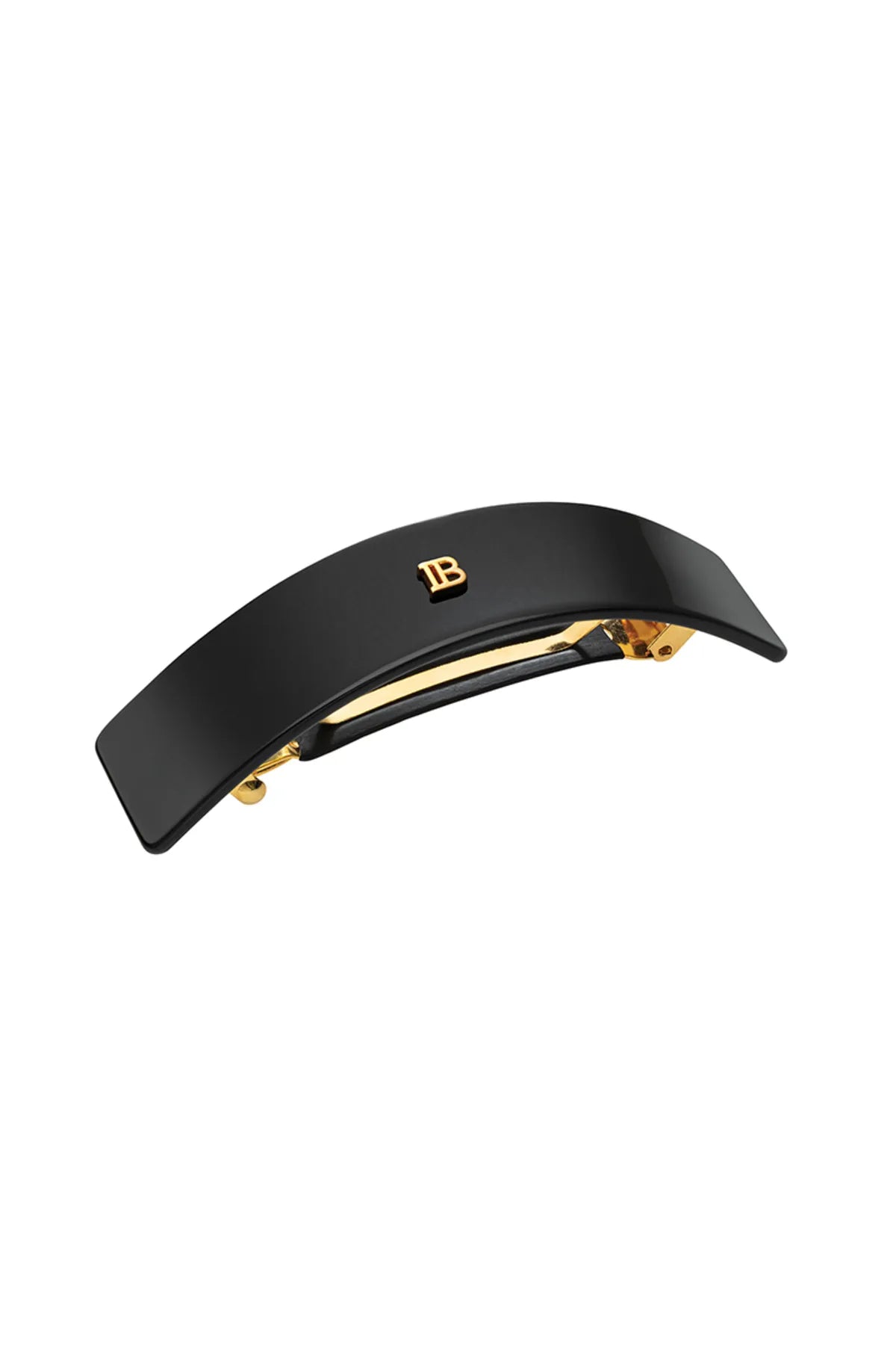 Cellulose Acetate Barrette pour Cheveux Large Black