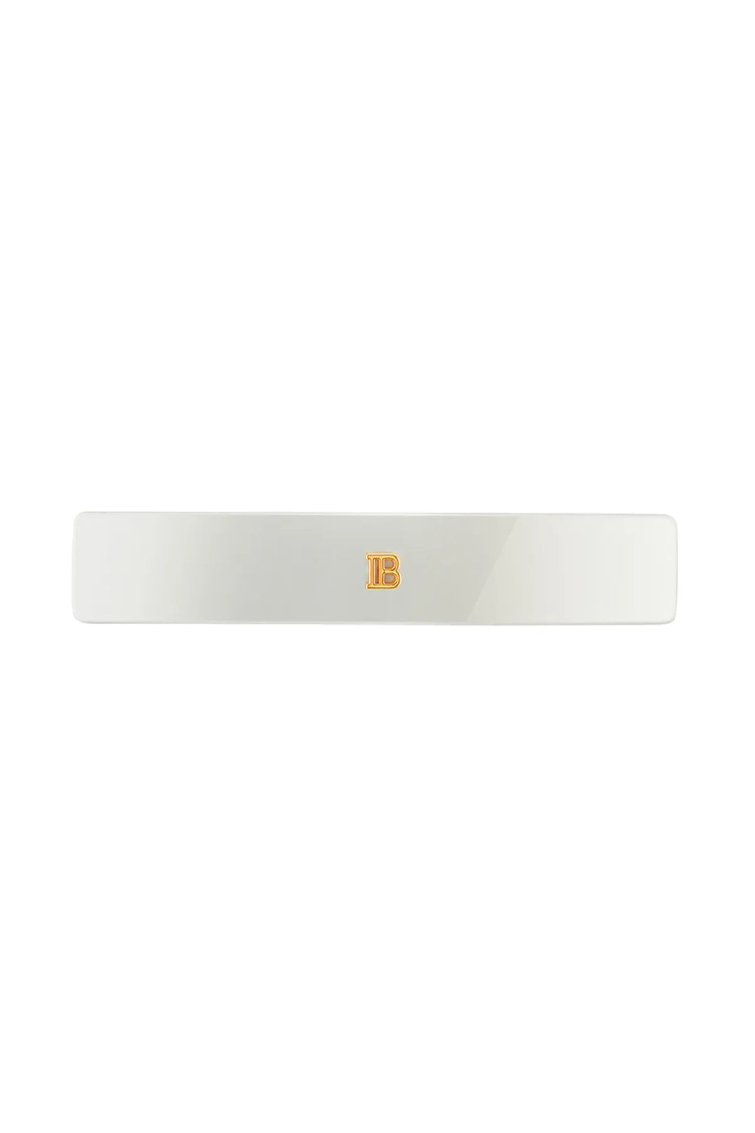 Cellulose Acetate Barrette pour Cheveux Medium White