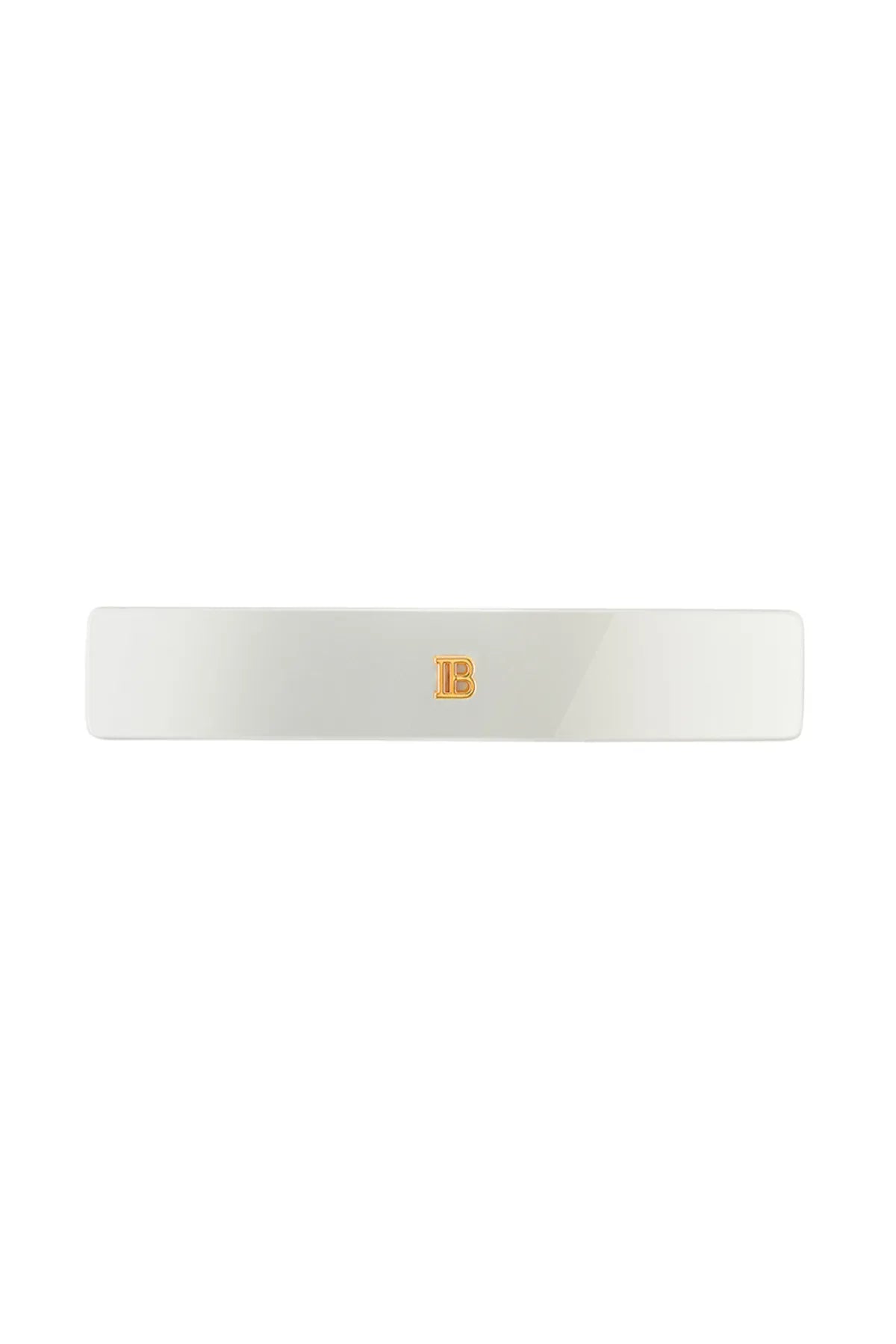 Cellulose Acetate Barrette pour Cheveux Medium White