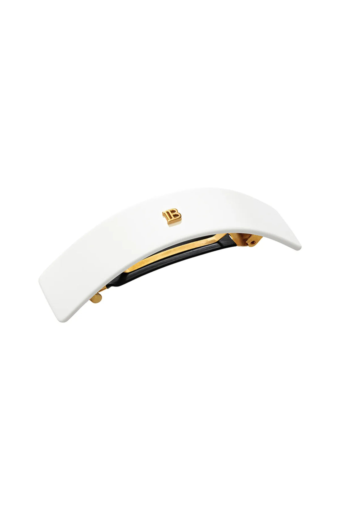 Cellulose Acetate Barrette pour Cheveux Large White