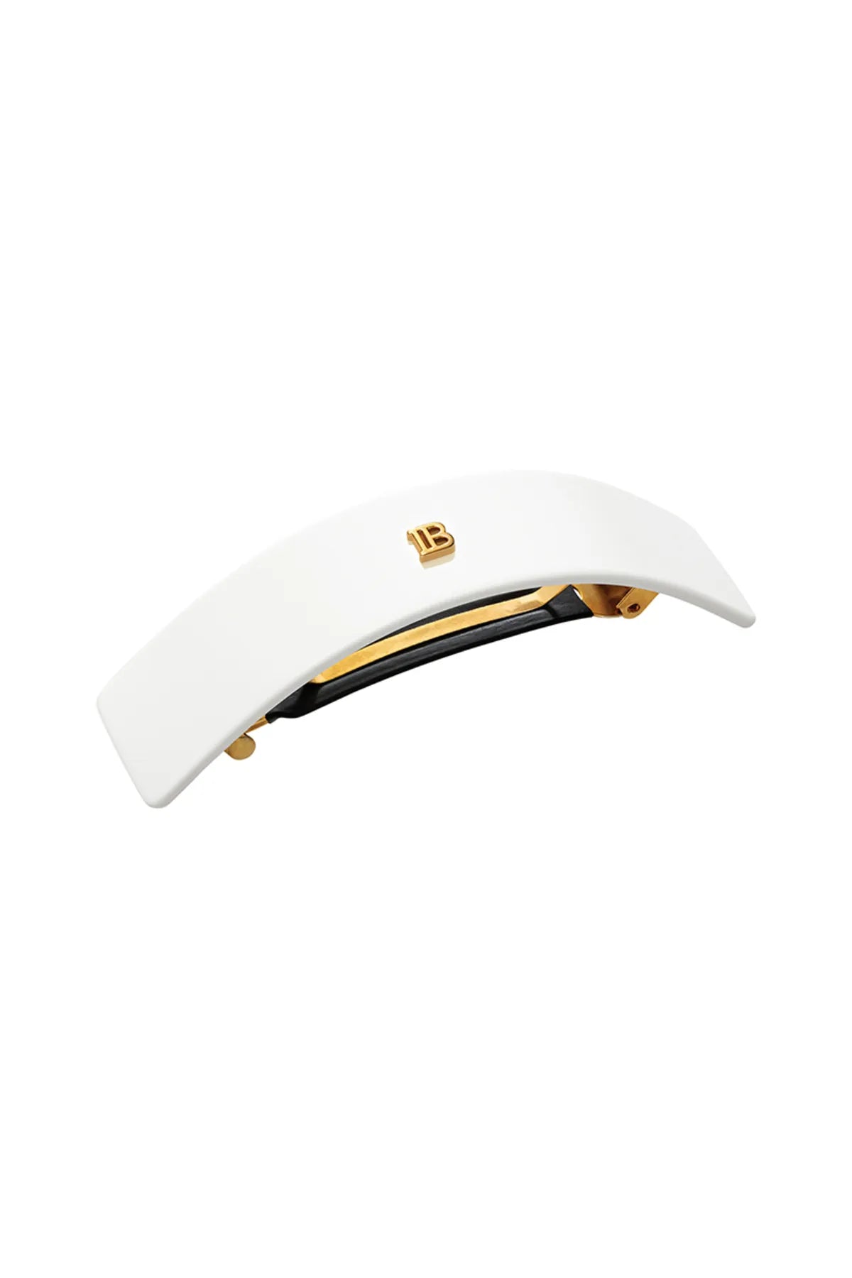 Cellulose Acetate Barrette pour Cheveux Large White