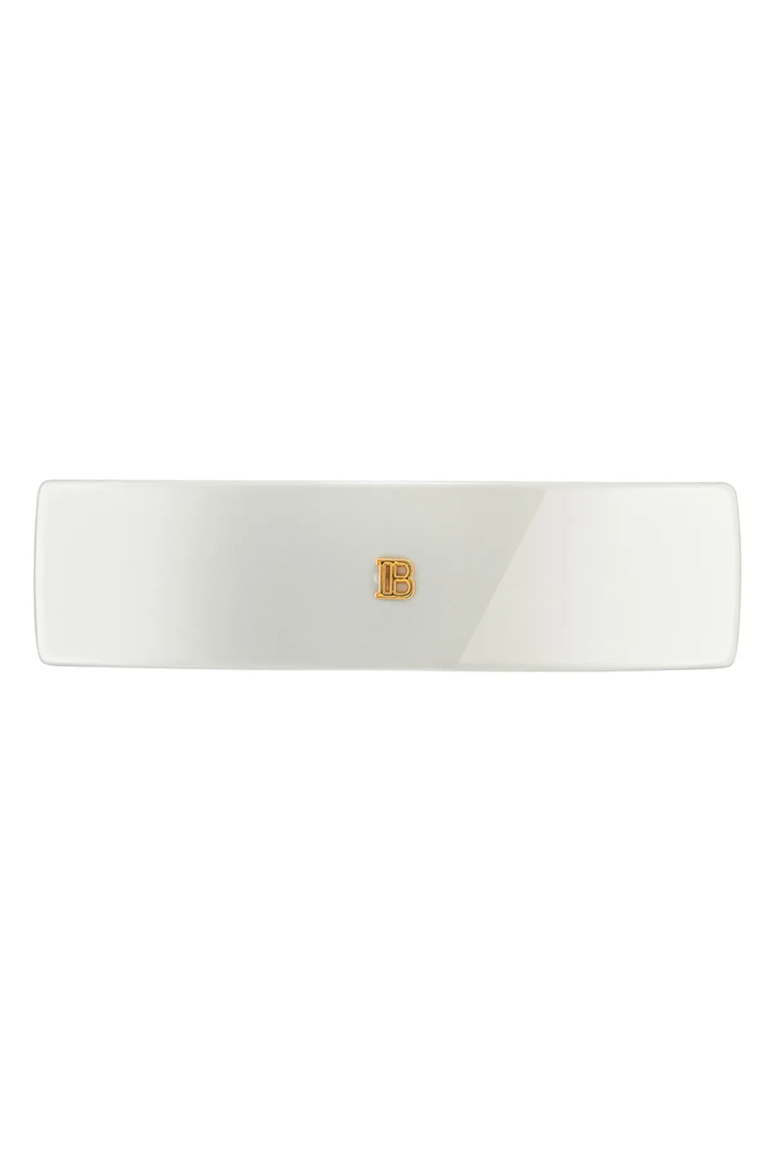 Cellulose Acetate Barrette pour Cheveux Large White