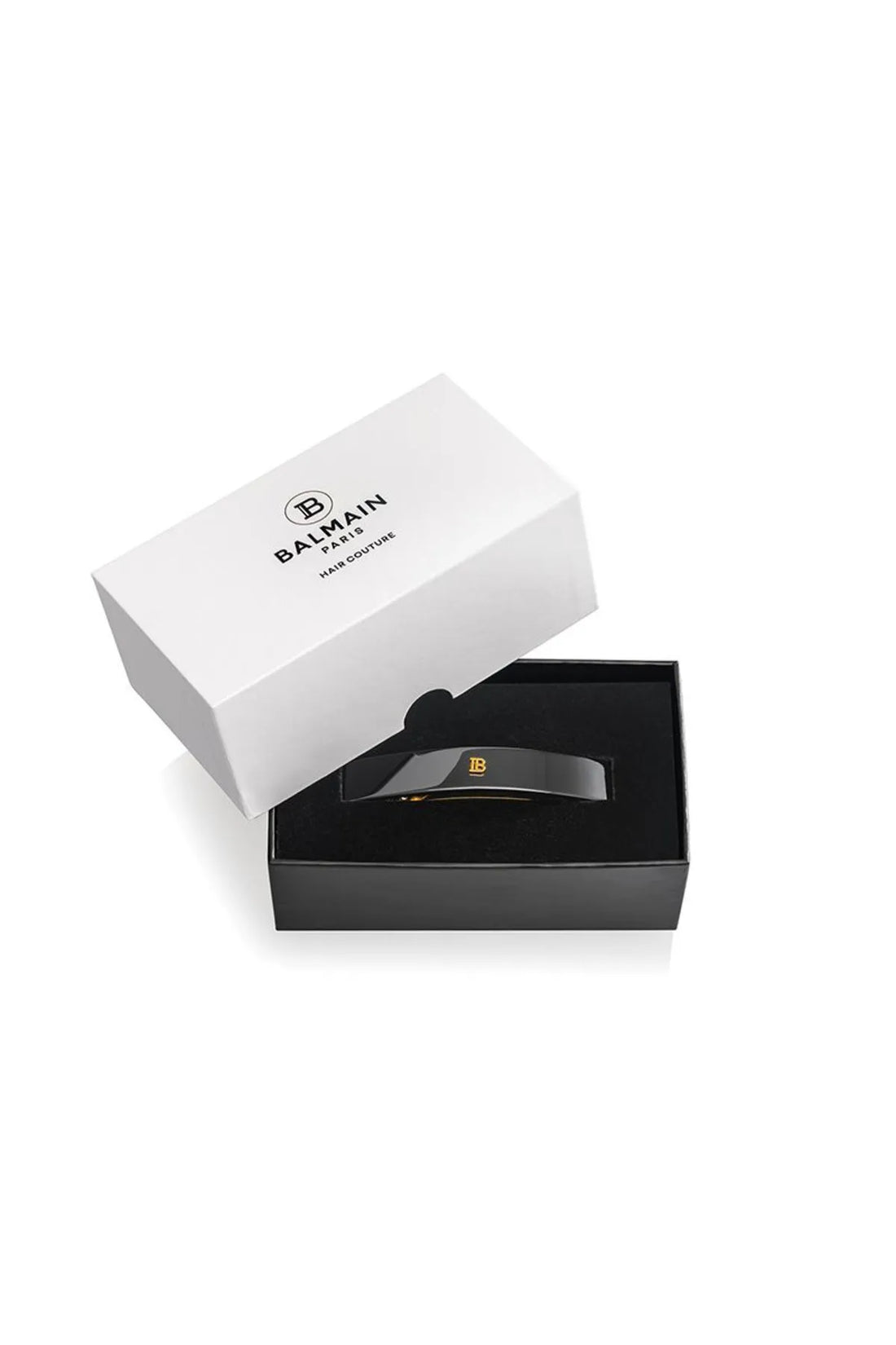 Cellulose Acetate Barrette pour Cheveux Medium Black