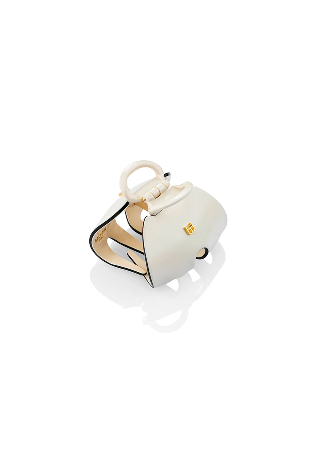 Cellulose Acetate Pince à Cheveux Imperiale White/Black