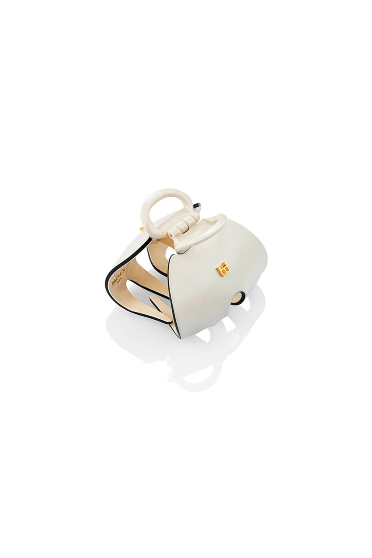 Cellulose Acetate Pince à Cheveux Imperiale White/Black