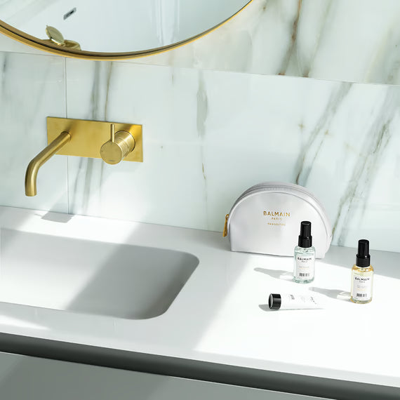 White Cosmetic Styling Bag